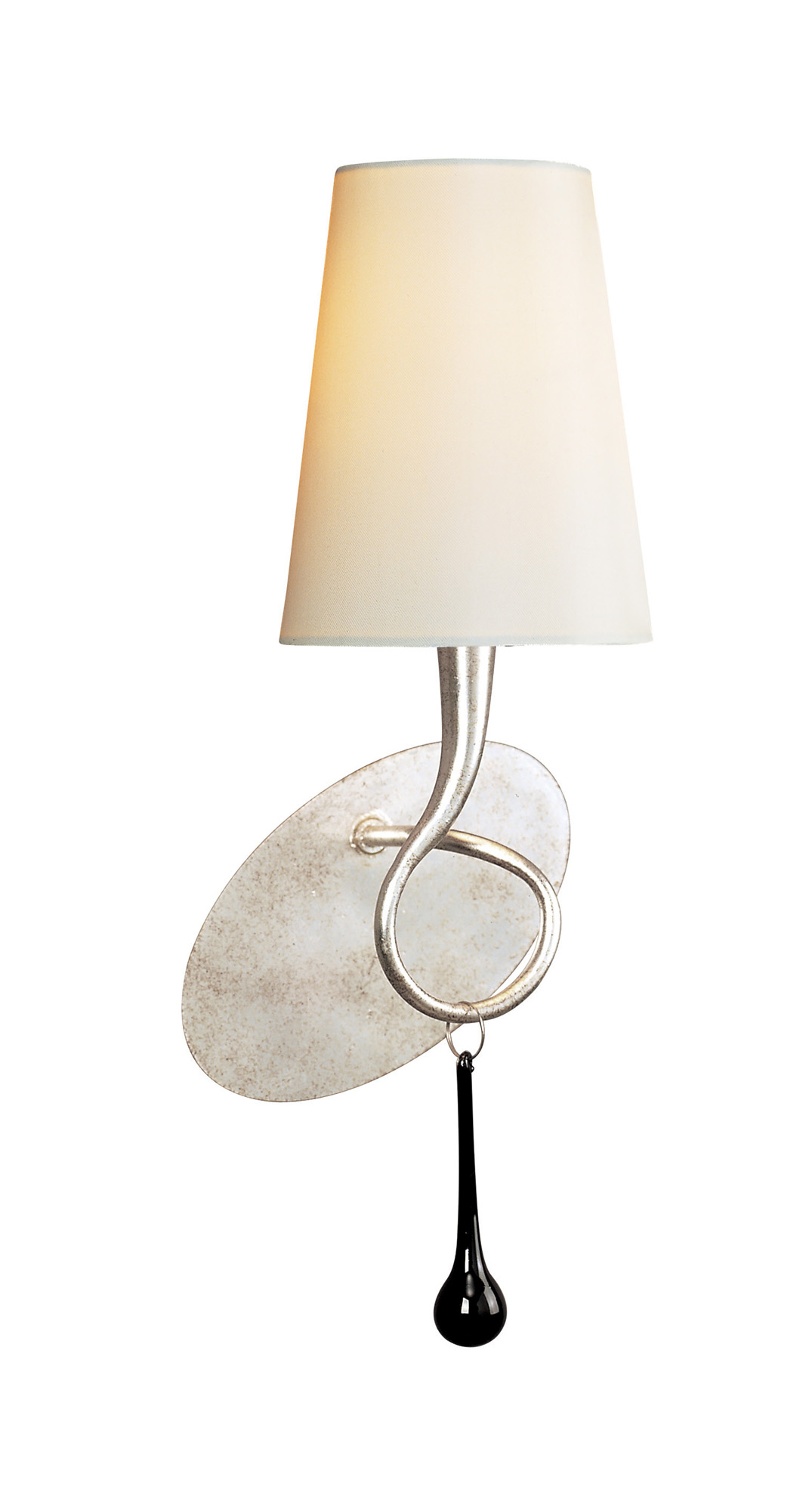 Paola Silver-Cream Wall Lights Mantra Armed Wall Lights
